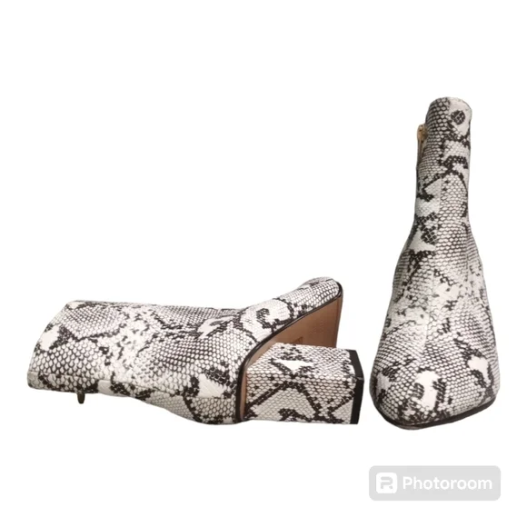 WETKISS Women's Snakeskin Ankle Boots Size 7.5 - Picture 6 of 15